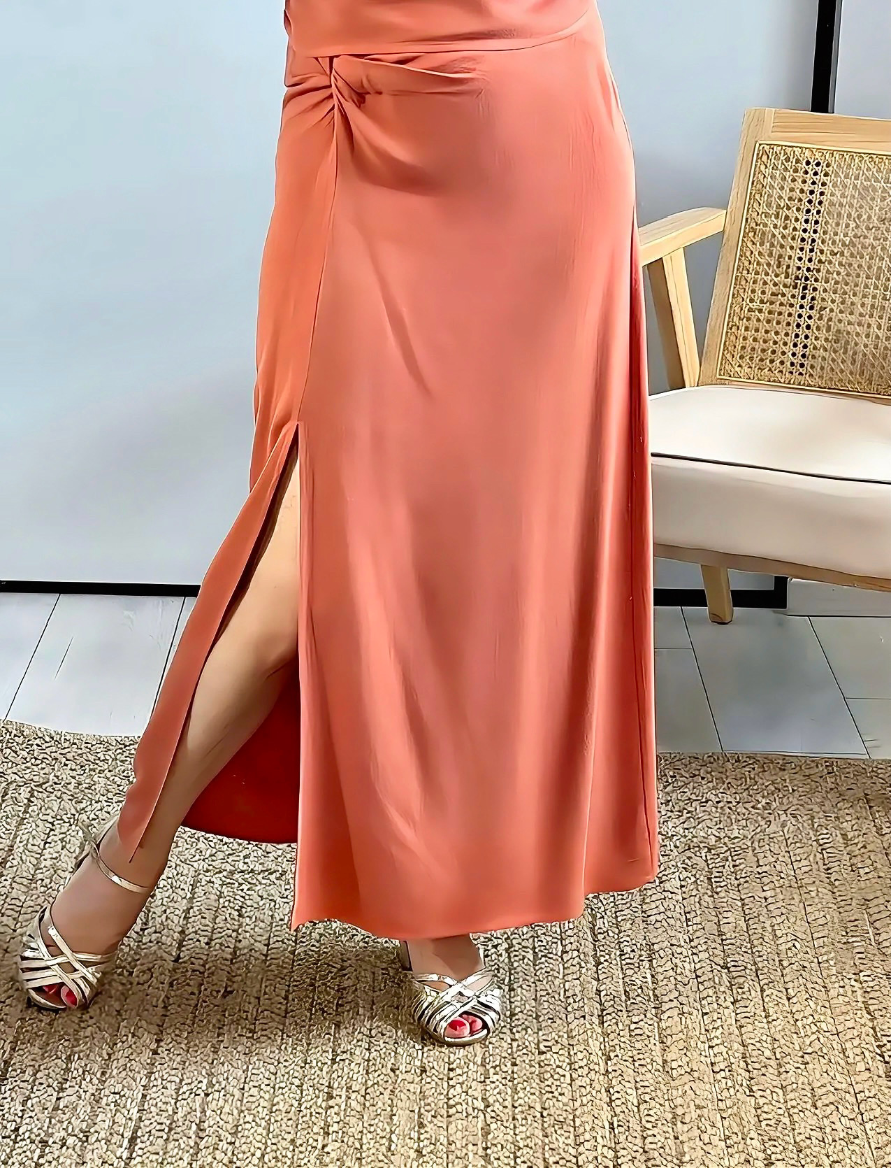 jupe longue terracota Giulia