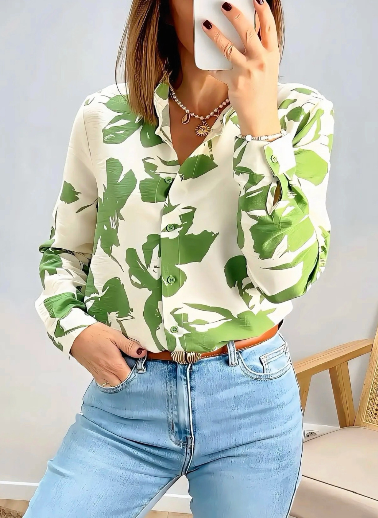 chemise imprimee femme Dalia