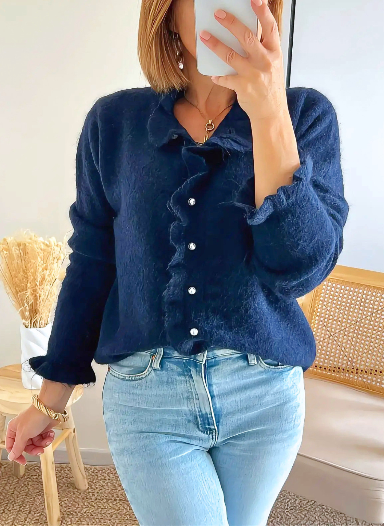 gilet-elly-bleu-marine-boutons-perles