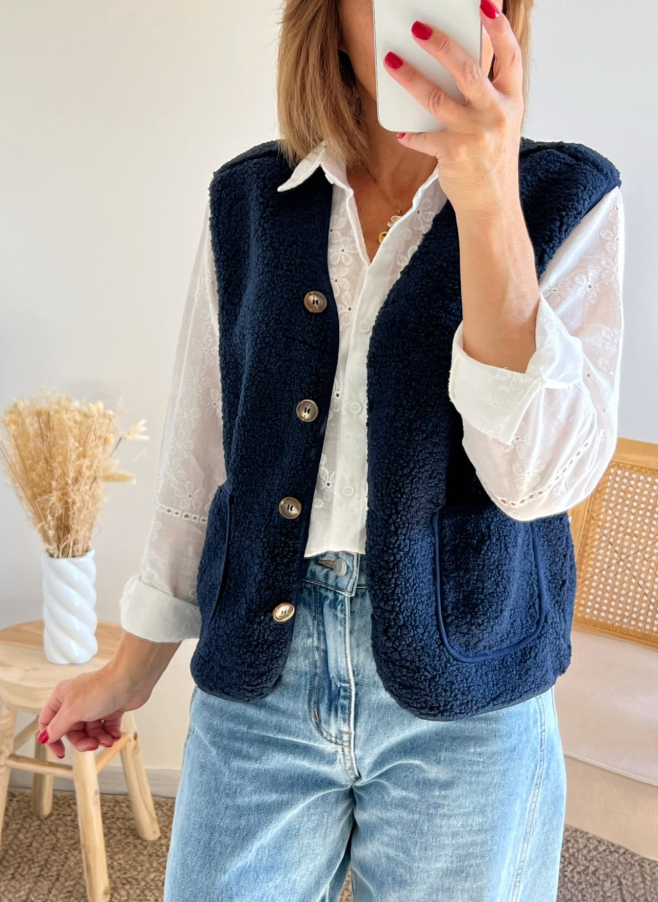 gilet sans manches Lennon marine