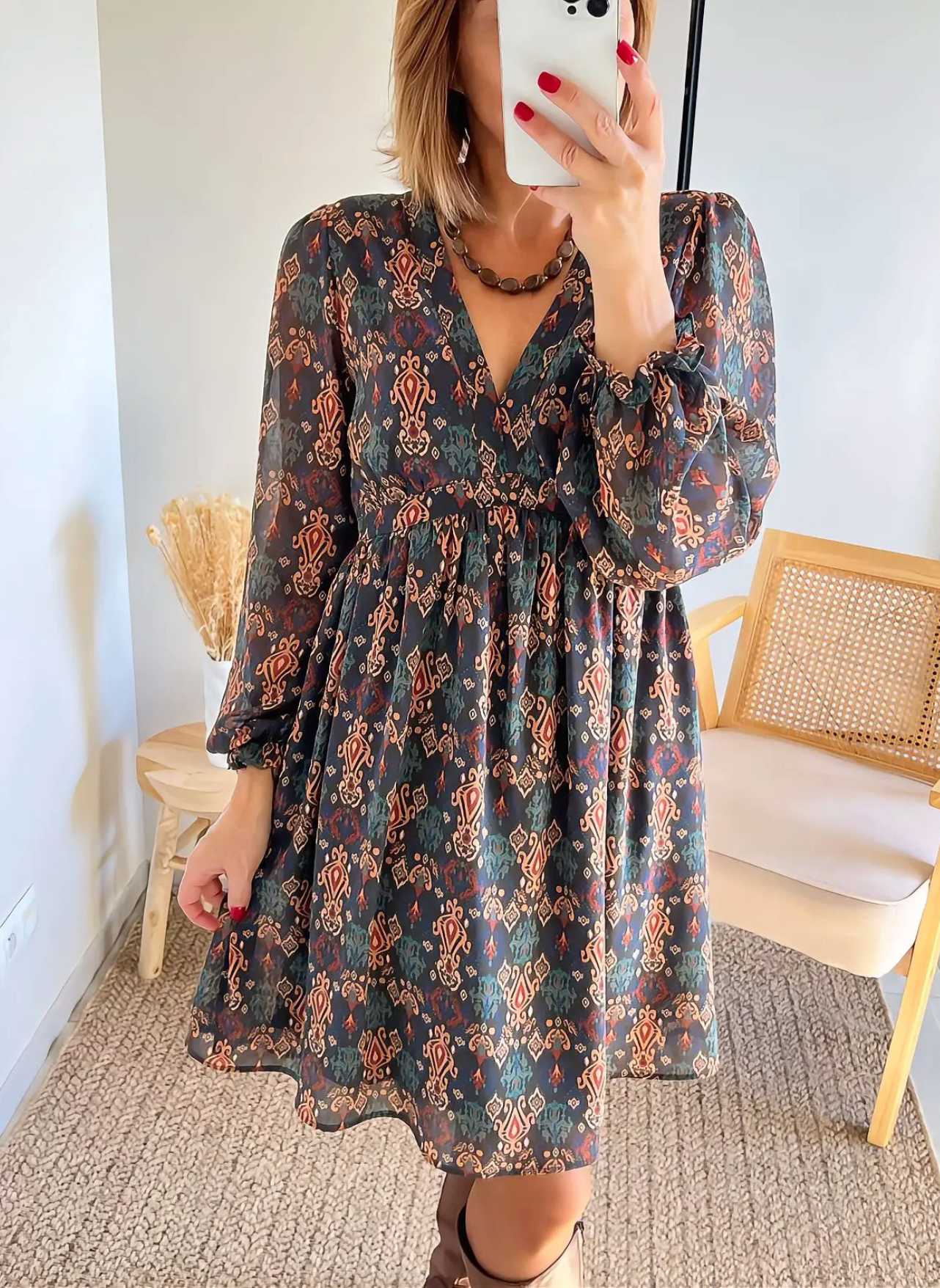 robe femme courte Mila imprimée