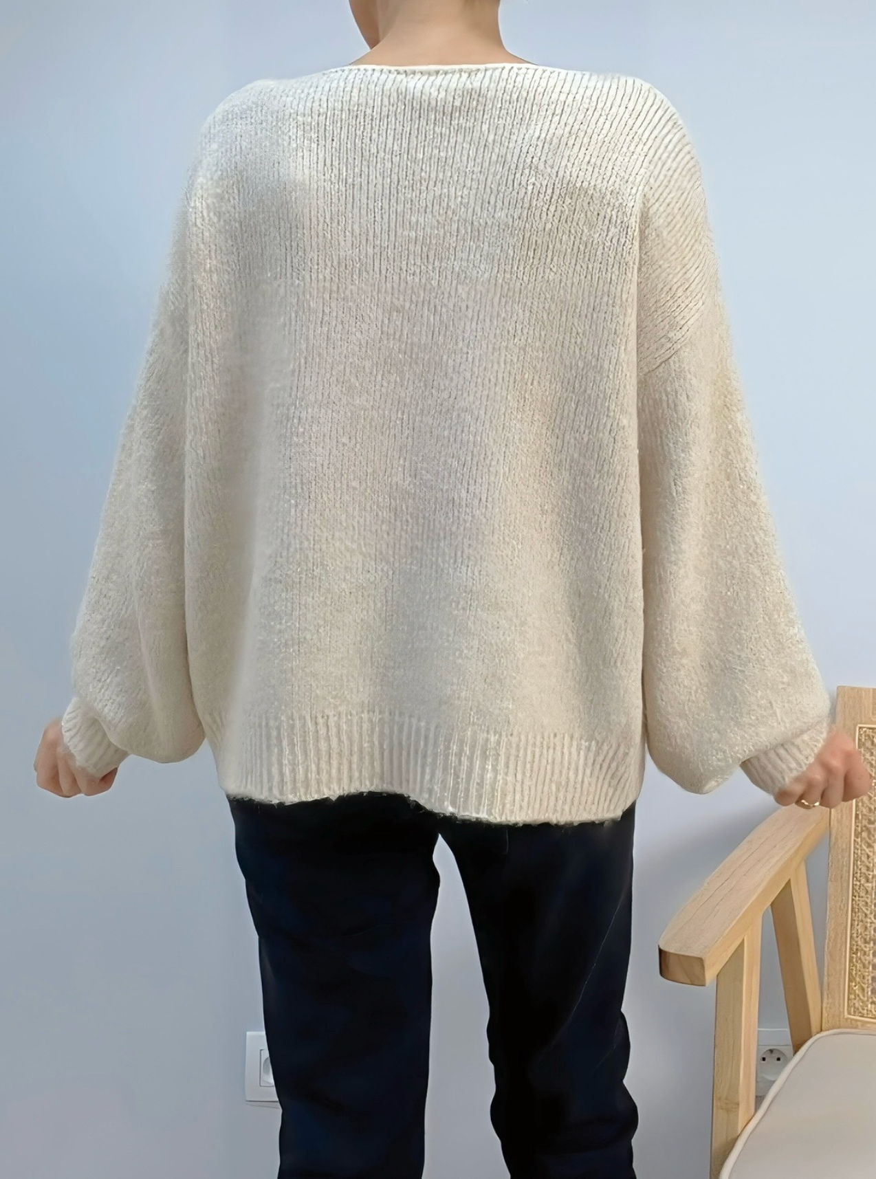 pull beige Selim de dos