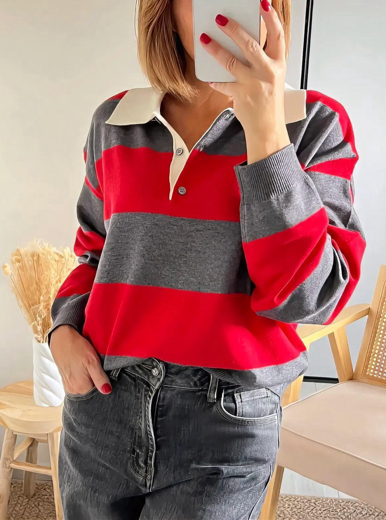 pull-femme-a-rayures-col-polo-marty