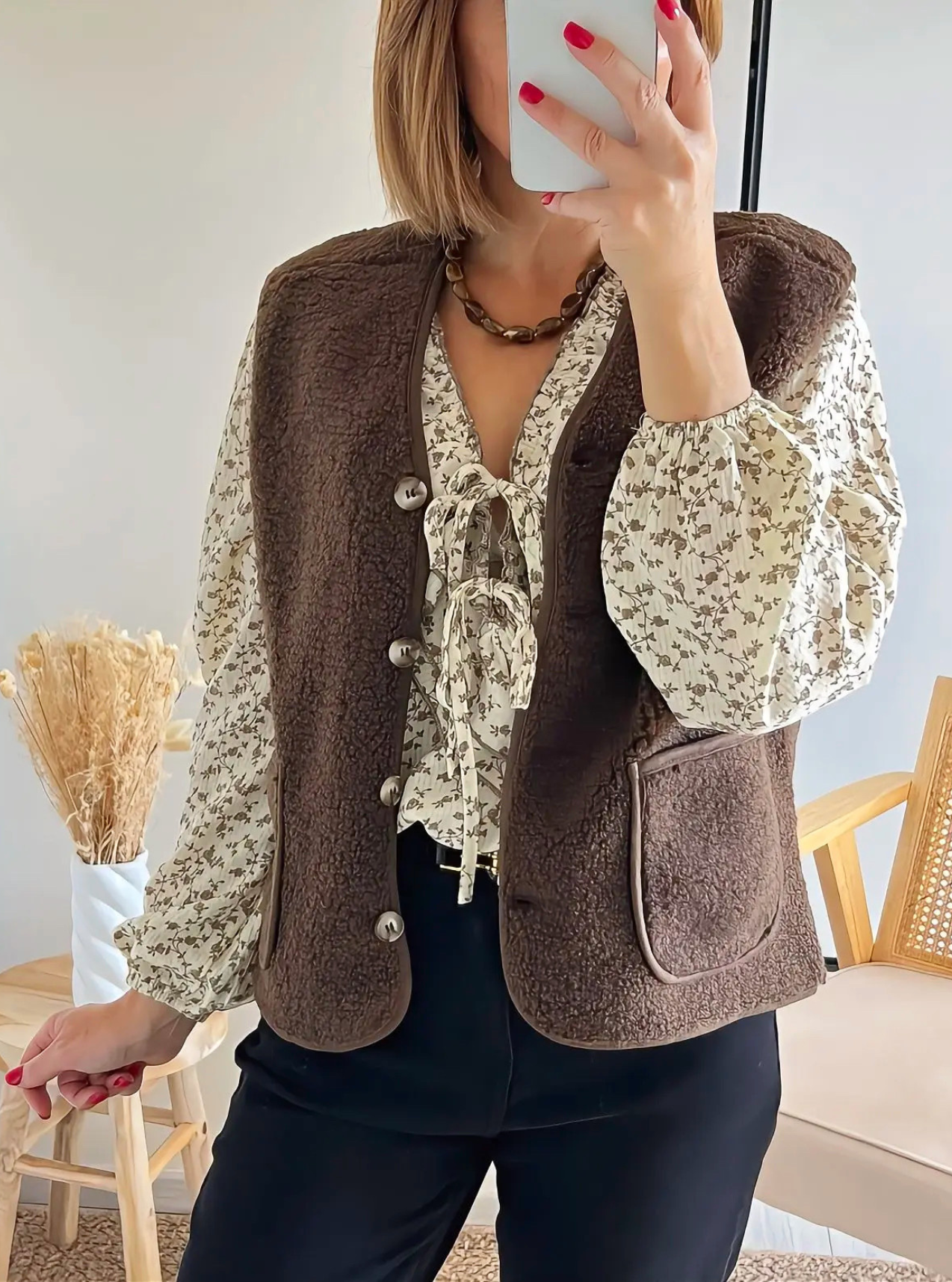 blouse Félicie avec gilet Lennon