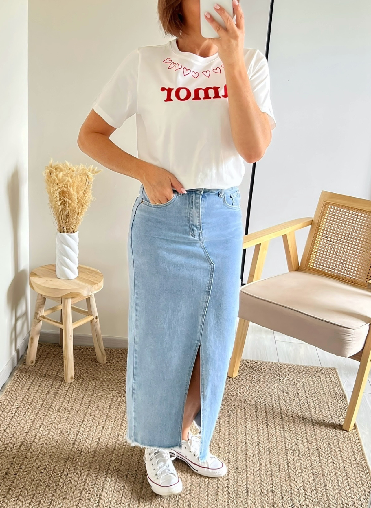jupe en denim Suzie