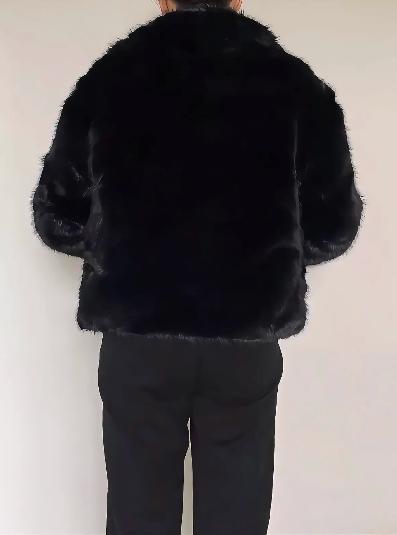 veste fausse fourrure Penny de dos