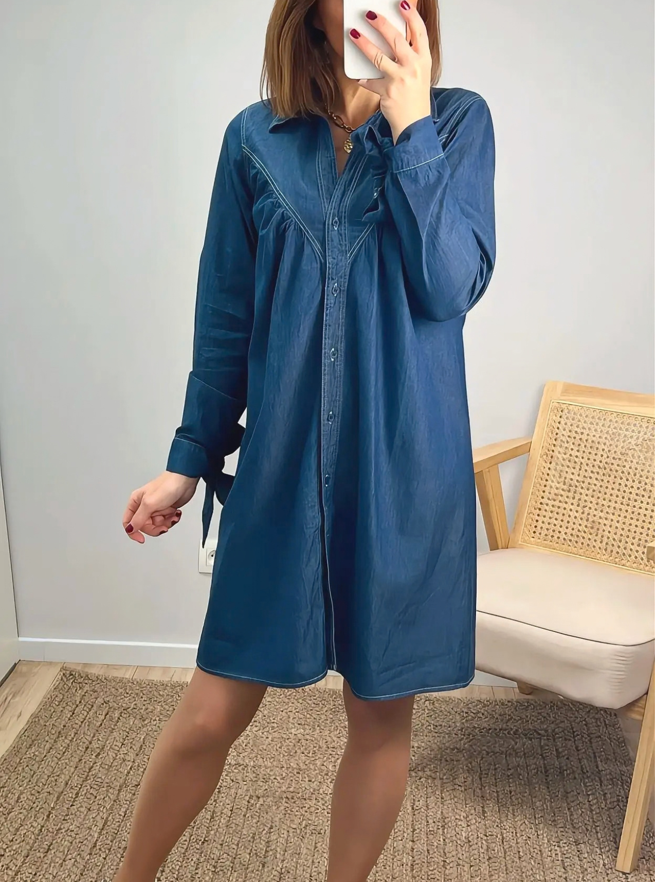 robe chemise Sianna en denim