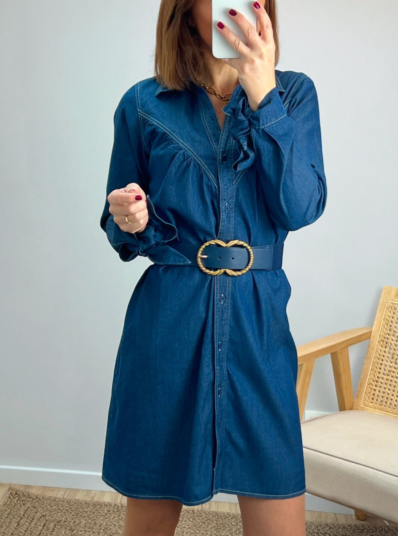 robe femme en denim Sianna