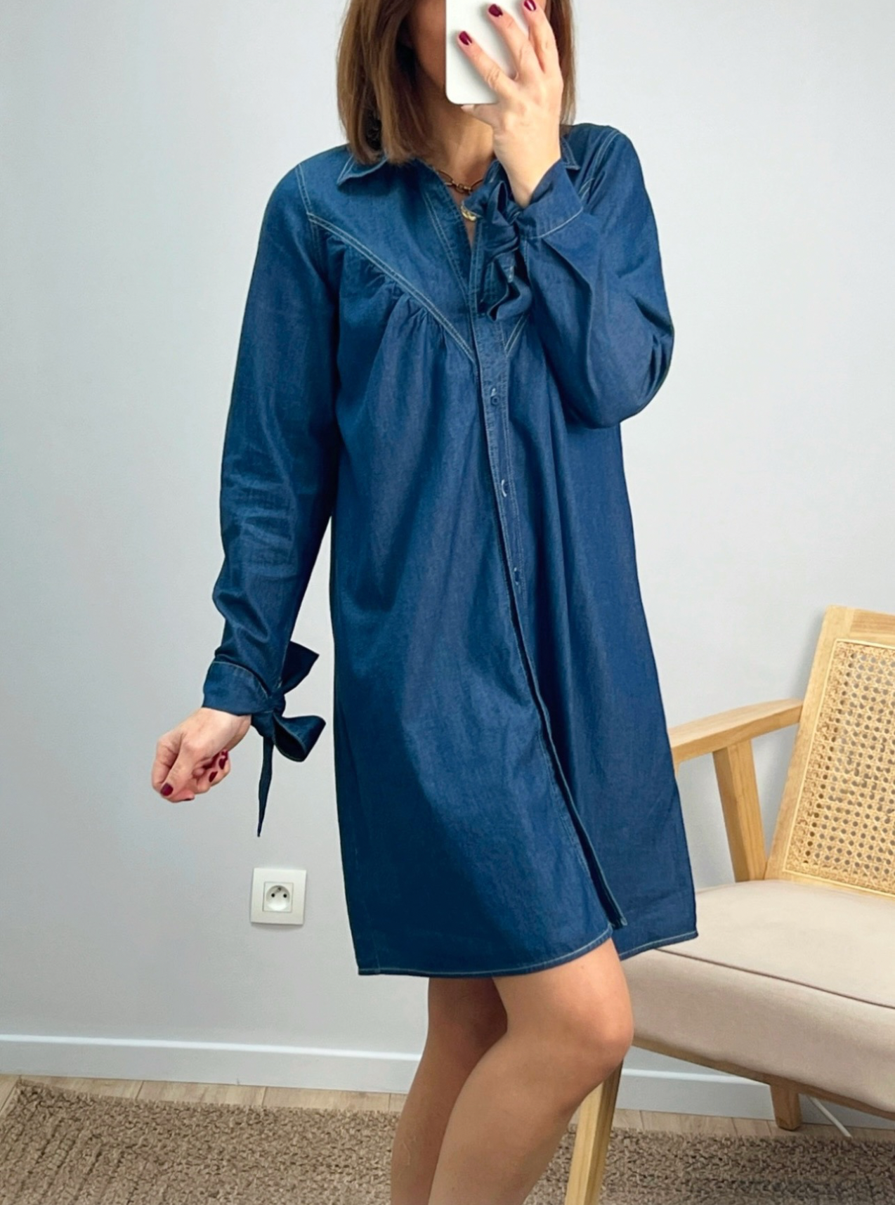 robe courte Sianna en denim