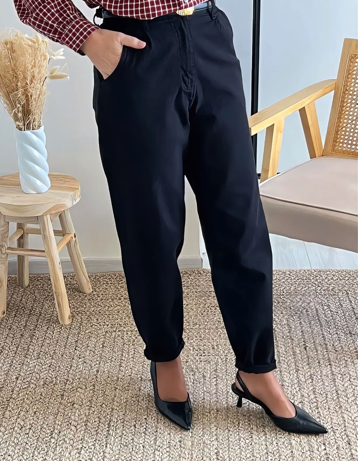 jean pour femme ballon Timéo noir