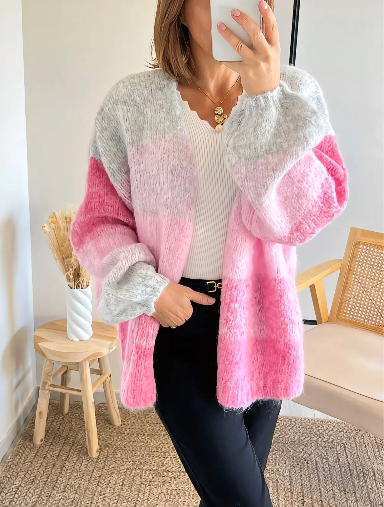 gilet long ample Abel femme