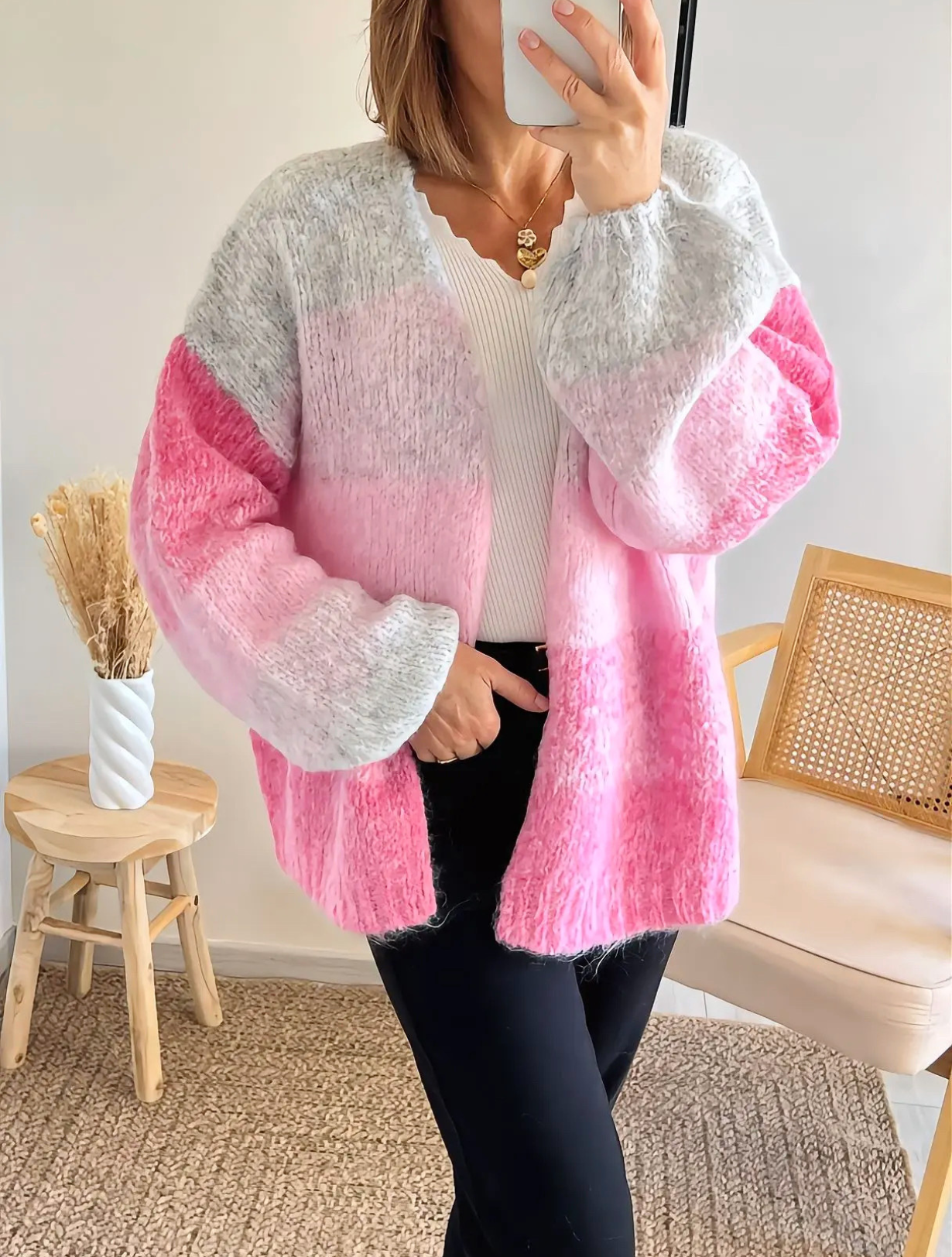 gilet ample et long Abel