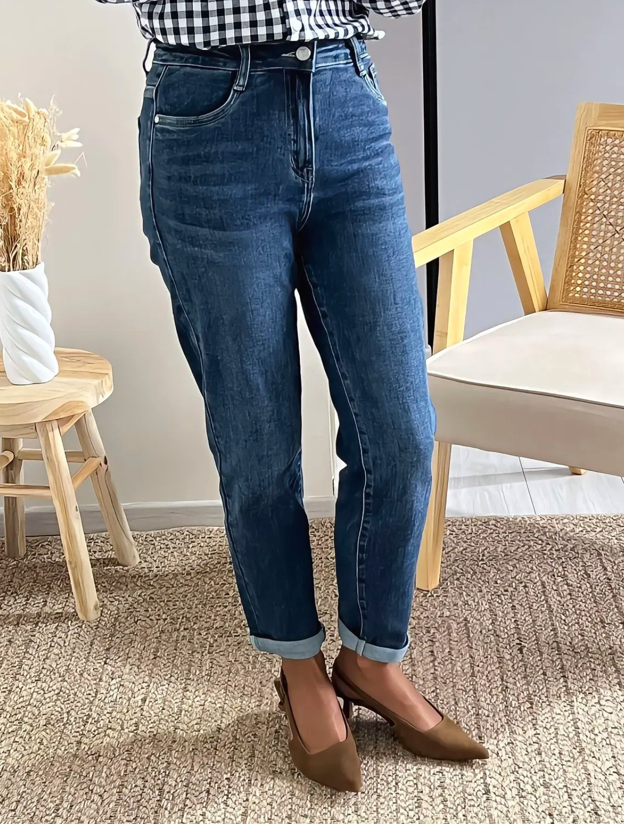 jean femme bleu foncé Eddy