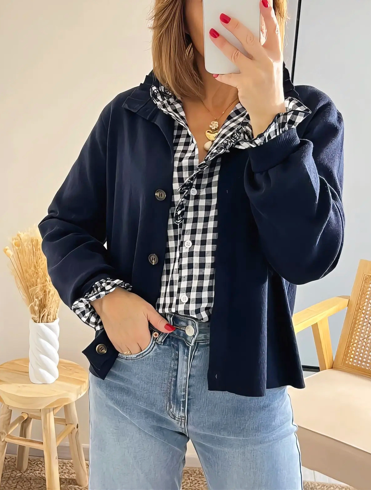 gilet-femme-uni-marine-manolo