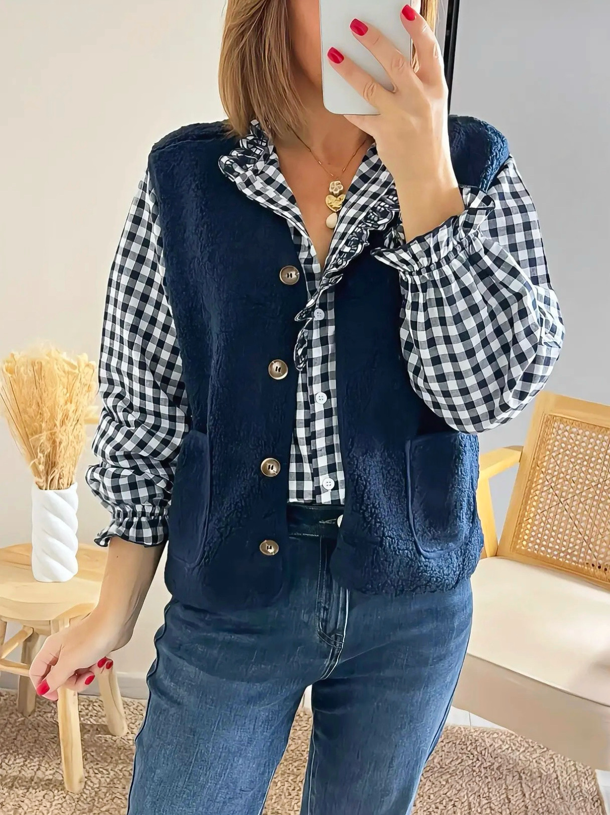 gilet-mouton-lennon-bleu-marine