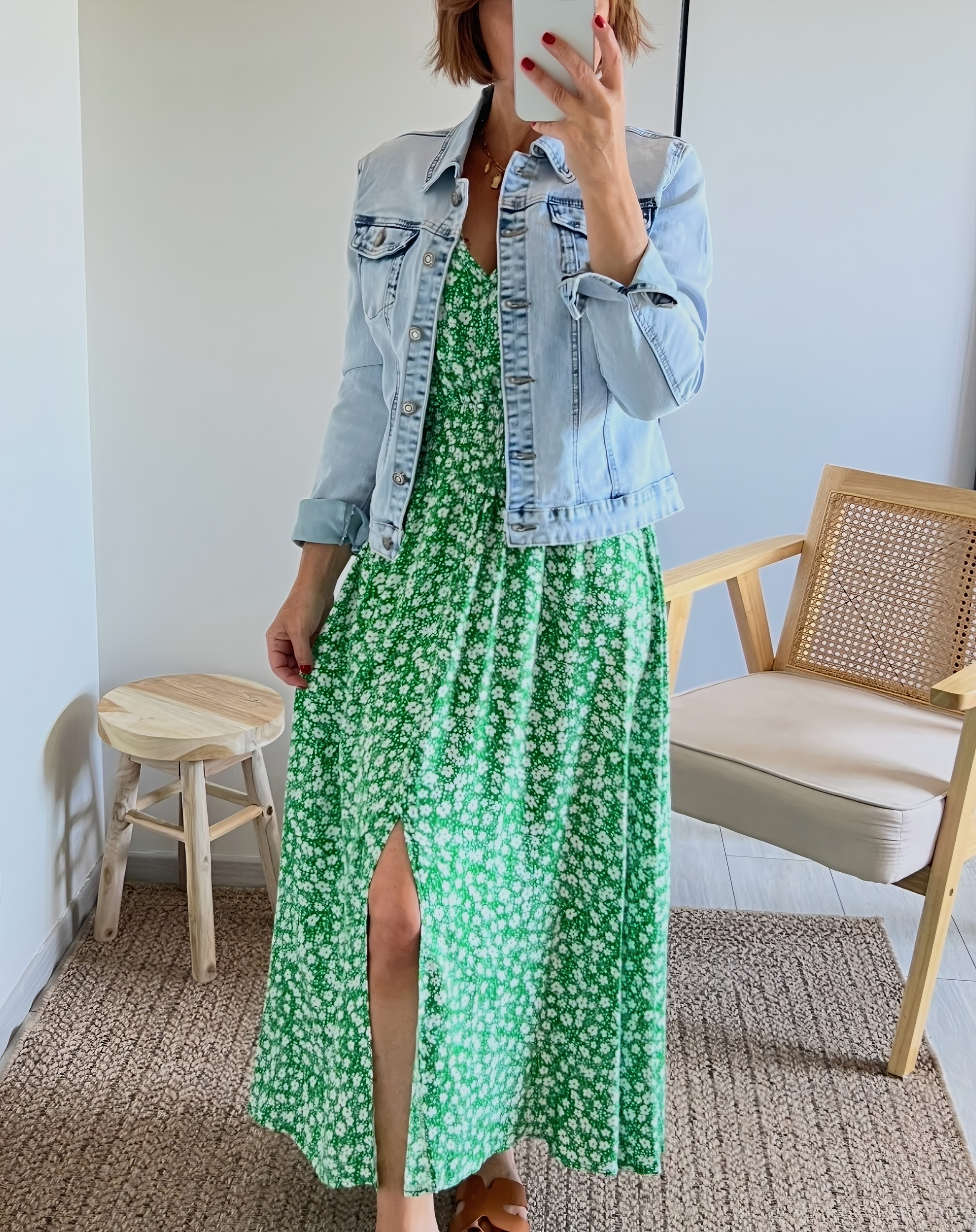 la robe rosaline verte 4