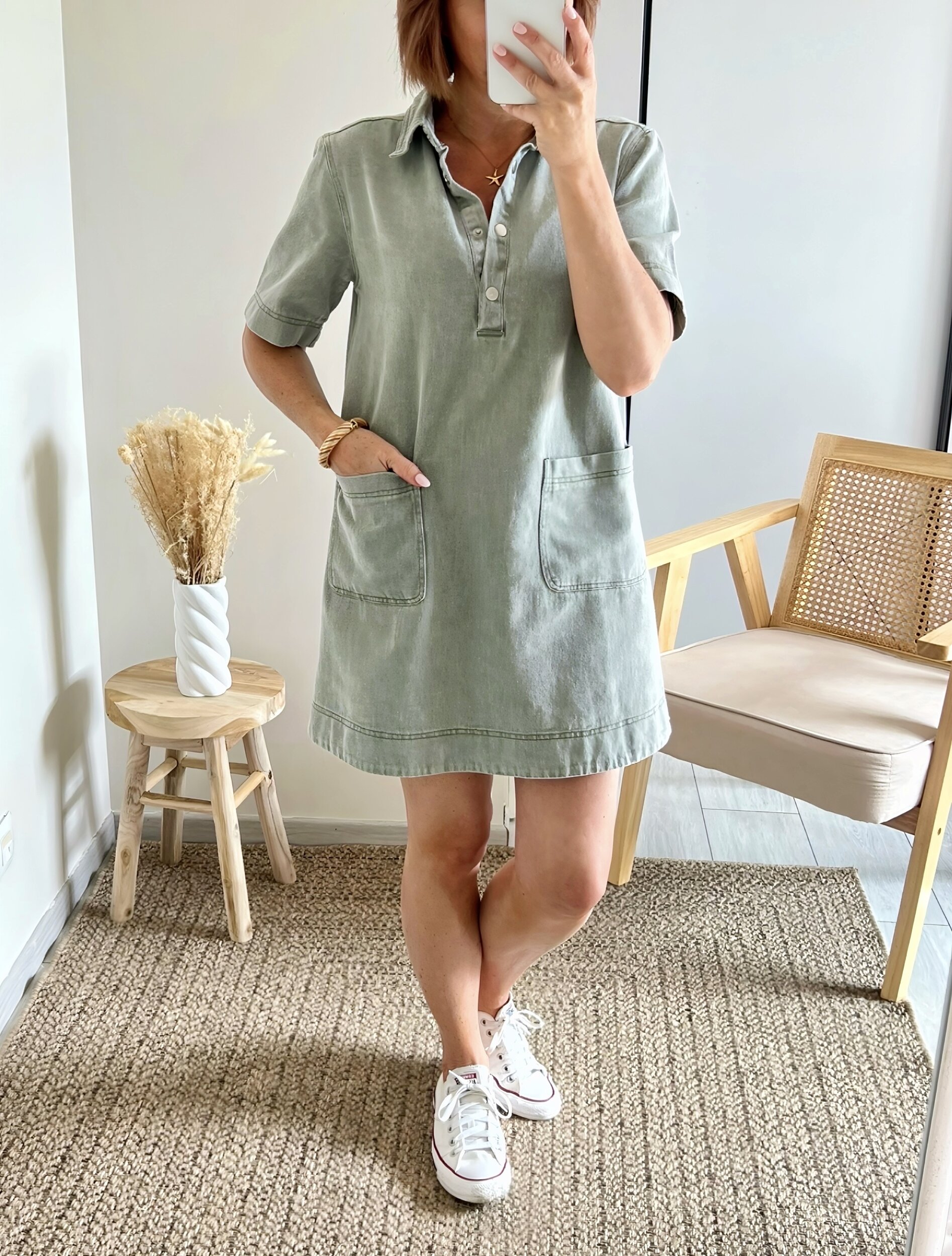 la robe tessa kaki 1