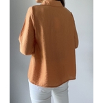 chemise flore orange -6