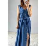 la robe solea bleu jean -4