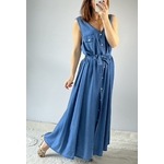 la robe solea bleu jean -5