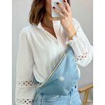 le sac banane vleu jean -1