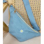 le sac banane bleu jean -4