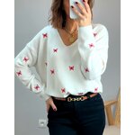 le pull birdy écru -1