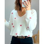 le pull birdy ecru -2