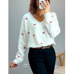 le pull birdy ecru -5