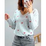 le pull birdy gris -2
