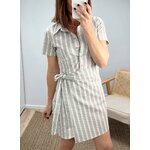 la robe florie beige -1