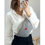 sac banane vichy noir -2
