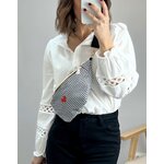 sac banane vichy noir -3