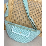 le sac banane vichy vert d eau -4