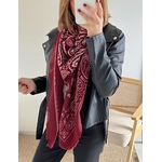 echarpe bandana kally bordeaux