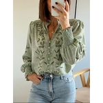 la blouse betty kaki -3