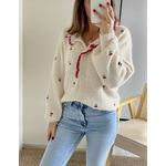 le gilet cherry beige -3