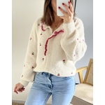 le gilet cherry beige