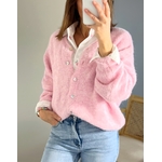 le gilet ezio rose clair -2