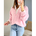 le gilet ezio rose clair -1