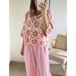 le pantalon noé rose -4