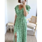 la robe rosaline verte -3