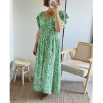 la robe rosaline verte -5