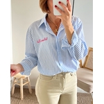 la chemise saint tropez bleue -4