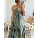 la robe lina kaki -3