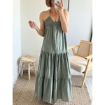 la robe lina kaki -4