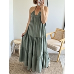 la robe lina kaki -5