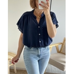 la blouse suzon marine -3