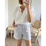 le short terry bleu -4