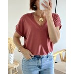 le tee-shirt simone terracota -1